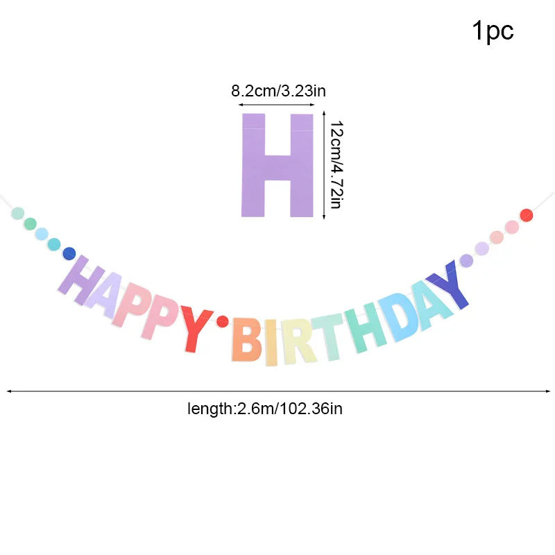 

Радужный баннер на день рождения ZQCXLD