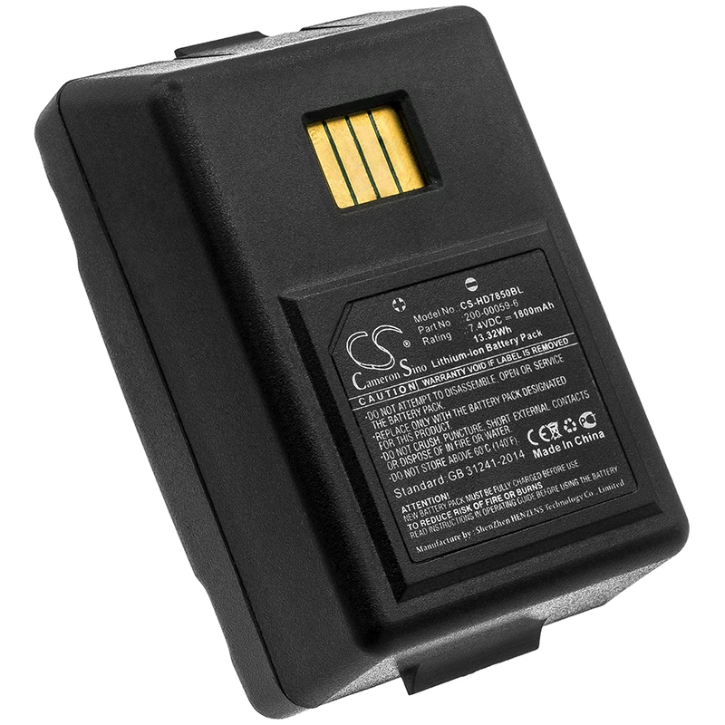 

Barcode Scanner Battery For Dolphin 200-00059-6 Handheld 200-00059-6 Dolphin 7850 Handheld Dolphin 7850