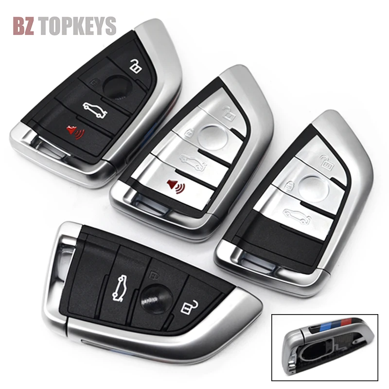 Чехол для смарт-ключа 4 кнопки BMW X1 X3 X4 X5 X6 F15 F16 F48 G30 G38 525 540 730 |