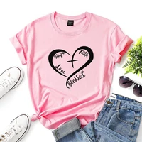 printing crew neck womens summer t shirt top casual style fashion loose student t shirt pullover multiple patterns to choose