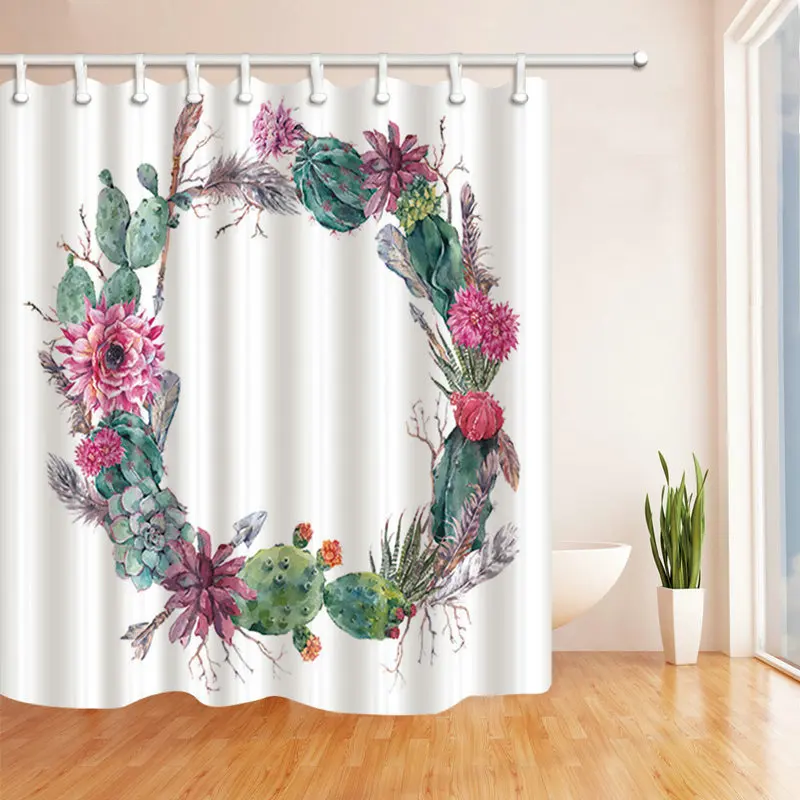 

Ландшафтная Водонепроницаемая занавеска для душа из полиэстера