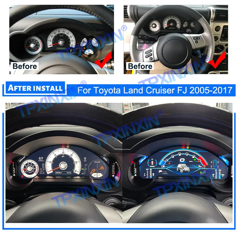 2Din для Toyota FJ Land Cruiser 2005-2017 Android 8. 1 6 + 11 0G радио GPS Navi мультимедийный плеер Авто Стерео