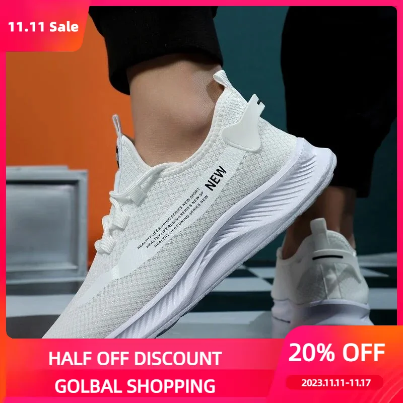 

Unisex Casual Sneakers Non-slip Comfortable Men Casual Shoes Light Soft Fashion Breathable Walking Mesh Flat Shoes Sneakers