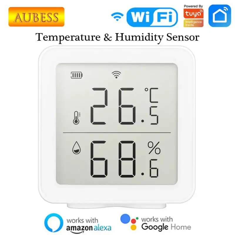 

Tuya Smart WIFI Temperature And Humidity Sensor Indoor Hygrometer Thermometer Detector Alexa Google Home Smart Life App Control