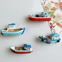 3d fishing boat submarine message board magnetic stickers creative boat fridge magnets home decor kawaii photo wall stickers