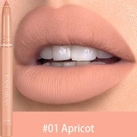 velvet matte lipstick nude lip liner pencil waterproof non stick cup long lasting sexy red brown lip tint women makeup cosmetic
