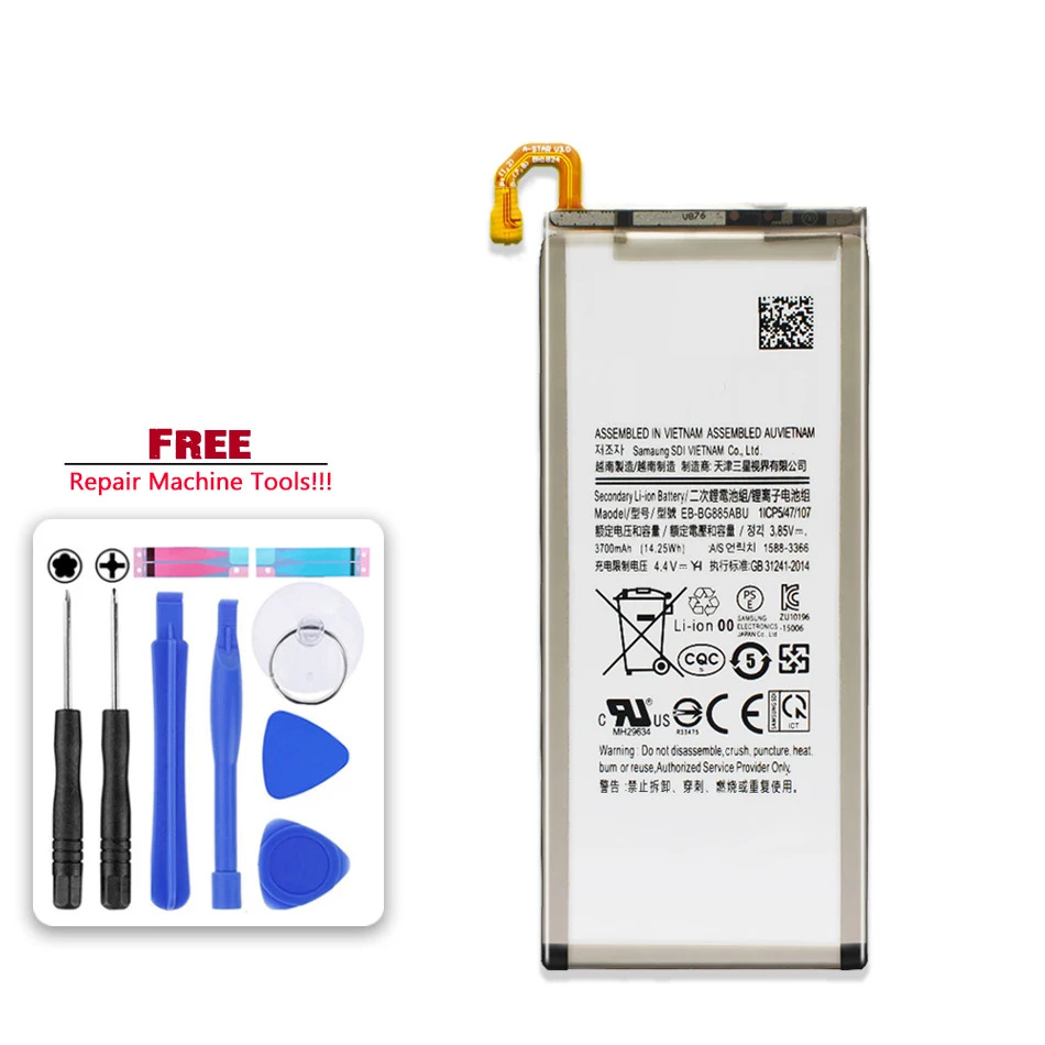 

Original Kikiss EB-BG885ABU 3700mAh Battery for Samsung Galaxy A8 A9 Star A9Star A8Star SM-G885F G8850 G885Y Bateria Batteries