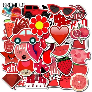 103050 шт. Мультяшные красные наклейки VSCO s девушка сделай сам игрушечный Чехол чемодан для скейтборда чехол для ноутбука велосипеда шлем автомобильные наклейки граффити наклейка F5