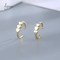 sterling silver earrings 2022 fashion long line gold heart hoop earring jewelry for women