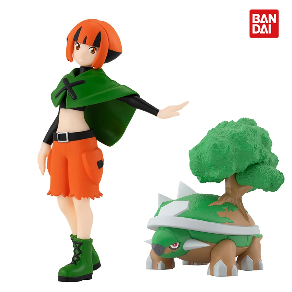 

Фигурка покемона Bandai, фигурка героя аниме, оригинальная модель героев мультфильма Sinnoh Torterra Gardenia