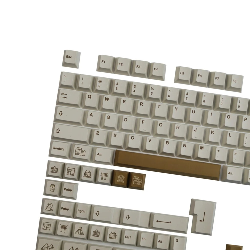 Механическая клавиатура Keycap 142 клавиши Cherry Profile GMK полный набор клавиш ISO Enter для GH60