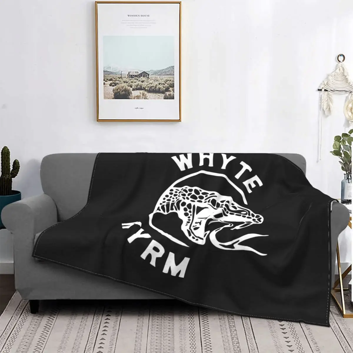

Whyte Wyrm Blanket Riverdale Cole Sprouse Winter Warm Bedspread Plush Soft Cover Fleece Throw Blanket Bedding Sofa Travel Fluffy