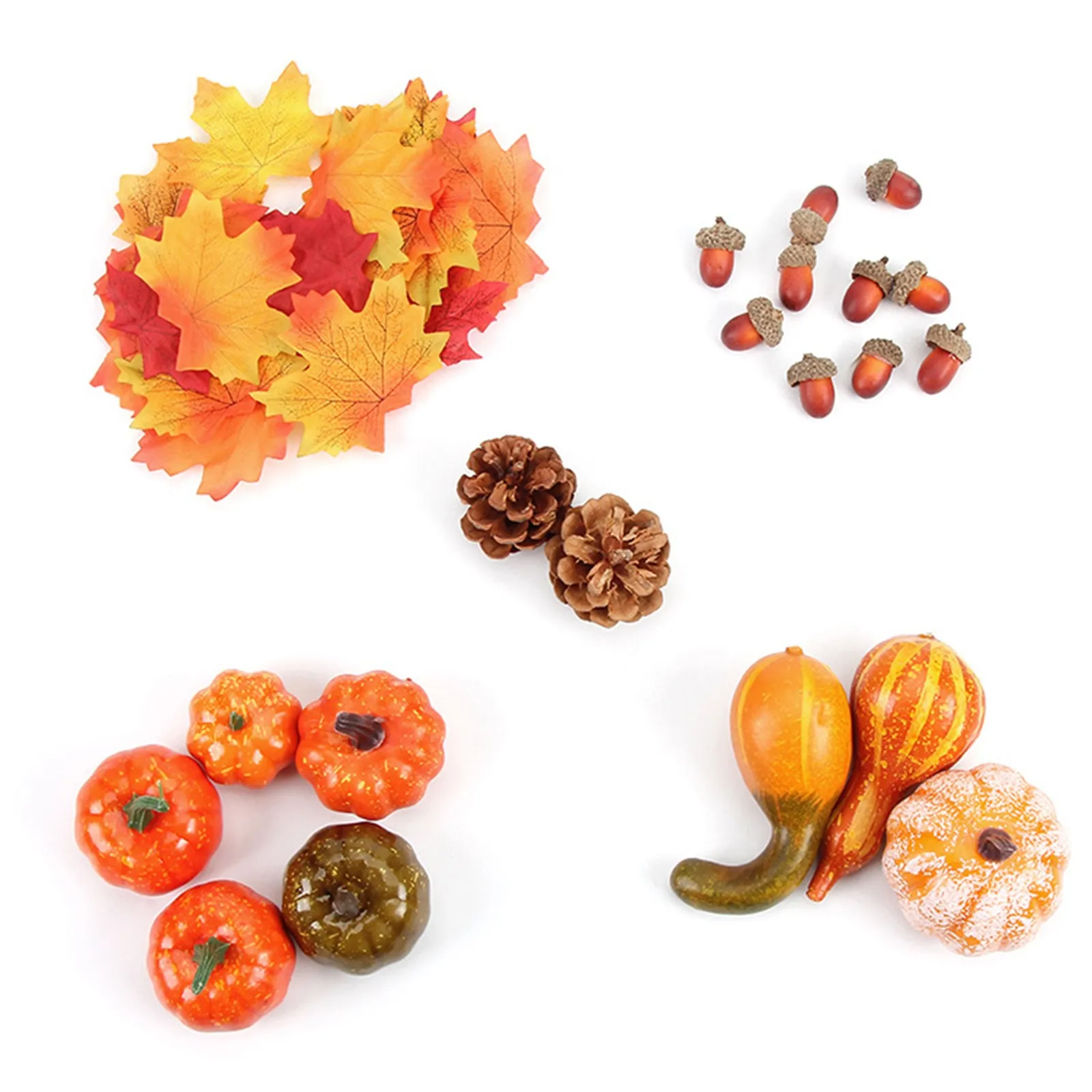 

Decorations For Fall Thanksgiving Leaves Fake Mini Maple Artificial Decor Table Pumpkins Home Decor B25 Toy