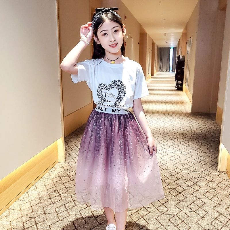 

Летняя одежда для маленьких девочек подростковая детская бутиковая европейская одежда футболка для Хэллоуина комплект из двух предметов