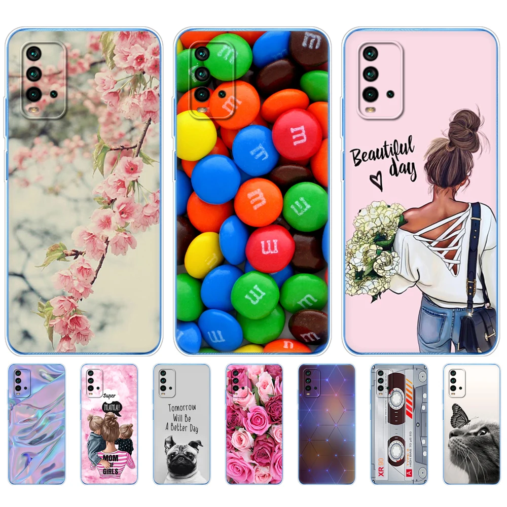 

For Xiaomi Redmi 9T Case Silicon Soft Tpu Back For Redmi 9T Phone Cover 6.53 inch global bumper shockproof protective Etui Funda
