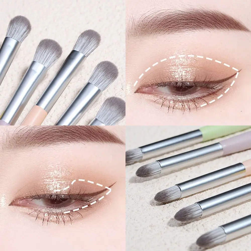 

Профессиональная кисть для теней для век, Кисть для макияжа в разных стилях, кисть для теней для век, подводка для бровей, кисть для смешиван...