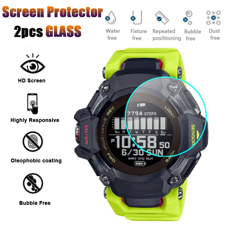 

Закаленное стекло 2.5D для Casio GBD-H2000/S120TB/S2100GA GMA-S110TB/110BB/2100BB/2100C/2100CB, 2 шт.