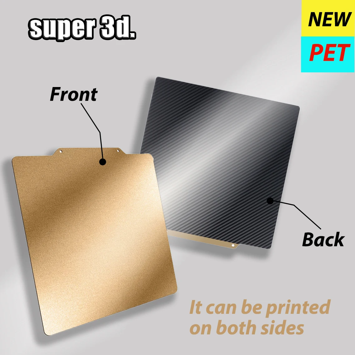 

Новый двухсторонний ПЭТ пружинный стальной лист (текстурированный) с магнитным основанием 220/235/310 мм Тепловая кровать детали для 3D-принтера ...