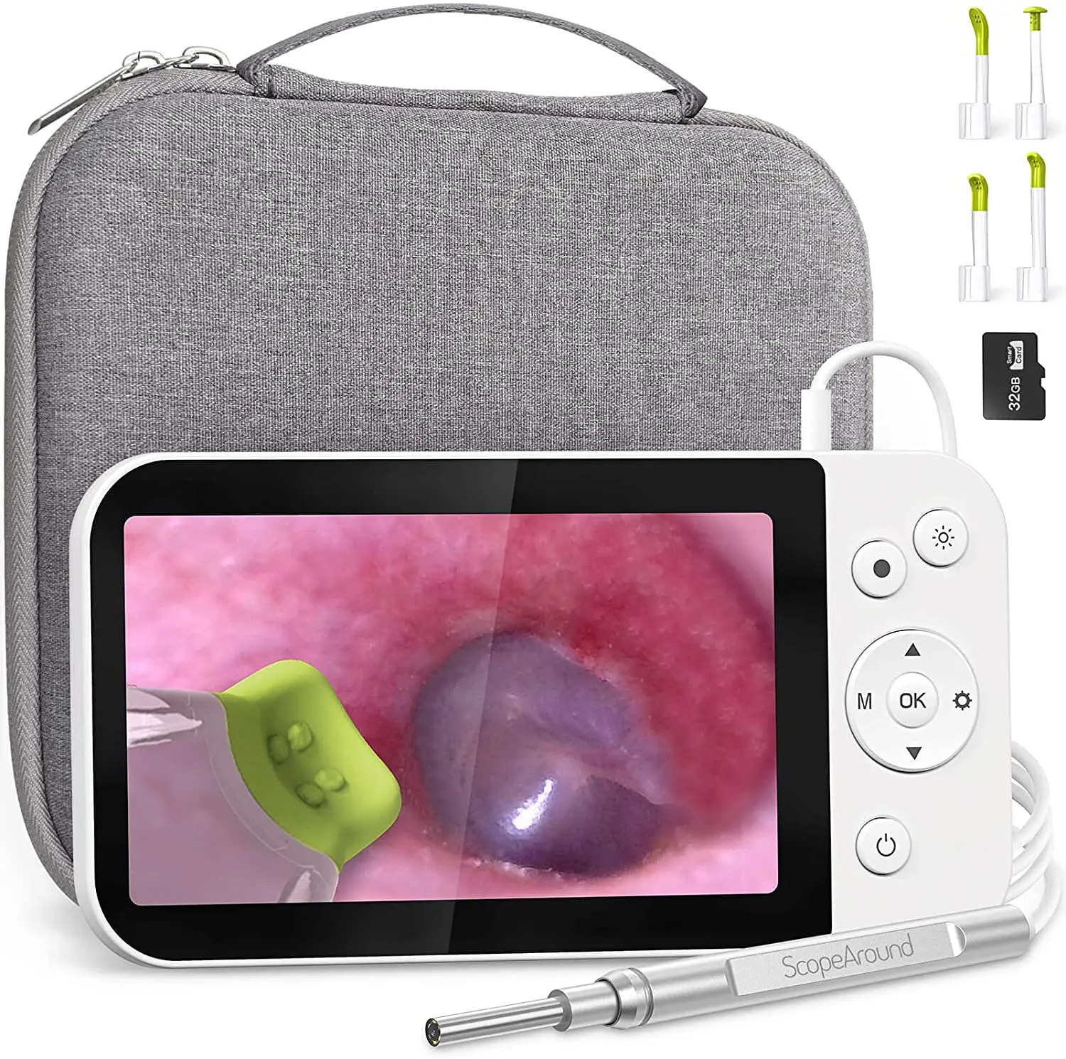 New Arrival 1080P Medical Home Camera Endoscope Ear Otoscope 5&quot Visual Cheap Digital Prices | Other Tool Parts