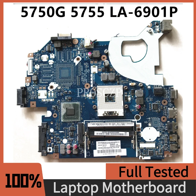 PC Mainboard For ACER Aspire 5750 5750G 5755 5755G Laptop Motherboard P5WE0 LA-6901P HM65 UMA HD DDR3 MBR9702003 100%Full Tested