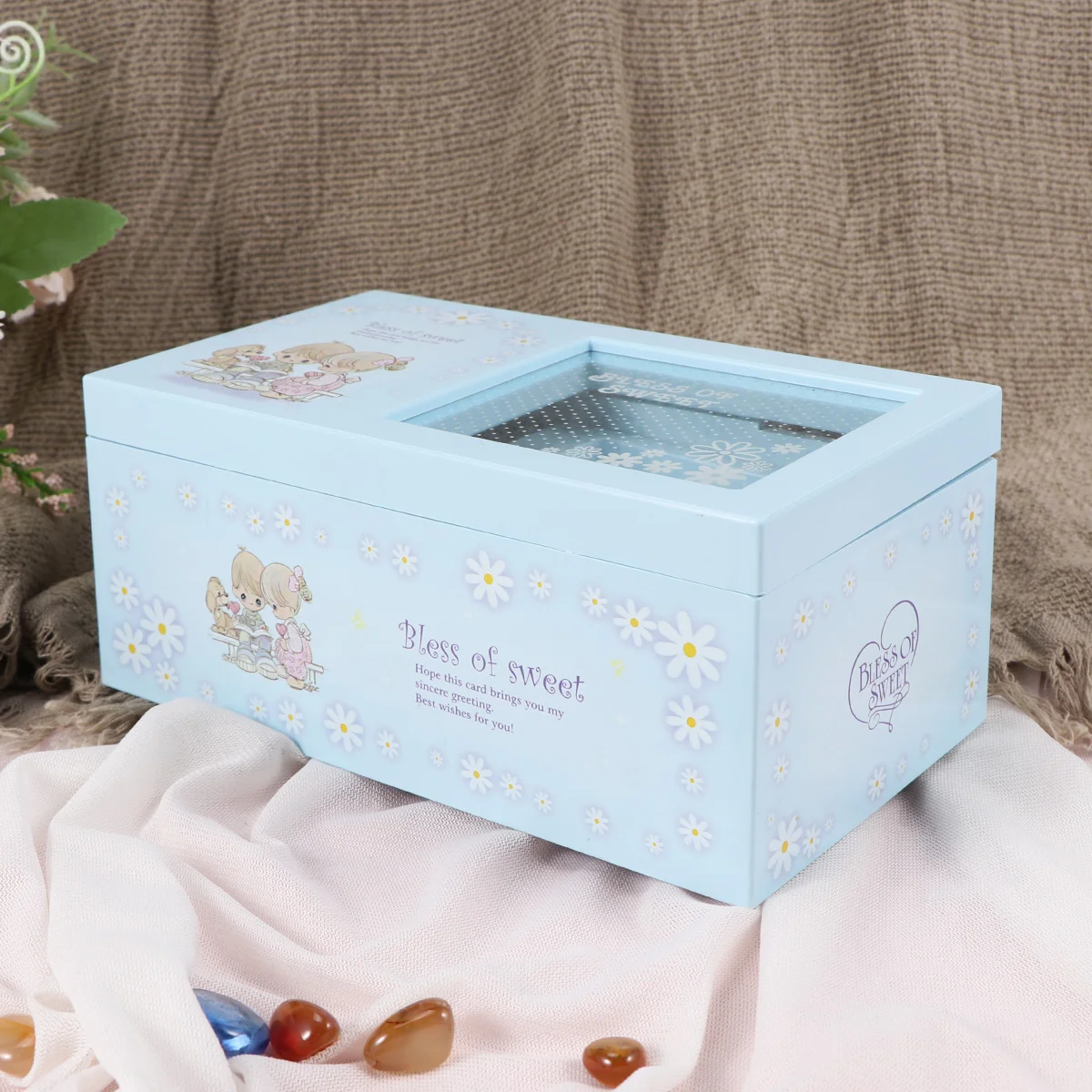 1 шт. музыкальная шкатулка с прозрачной крышкой музыкальный футляр Twirly Dancing Girl