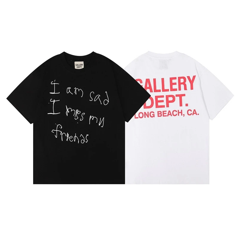 

2022 Latest Design Dept simple style t-shirt oversized loose letter printing men and women short-sleeved hip-hop top men clothes