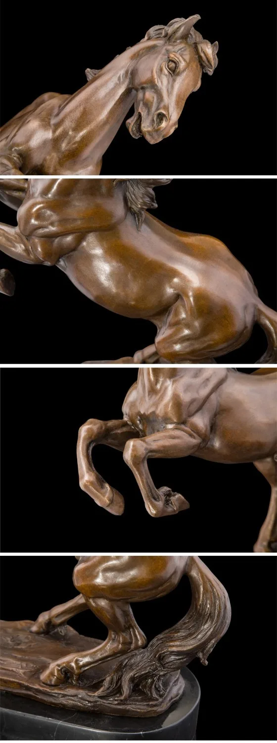 ГОРЯЧАЯ ПРОДАЖА для дома LIVING ROOM TOP Decor ART-Moral success RUNNING HORSE ART бронзовая статуя