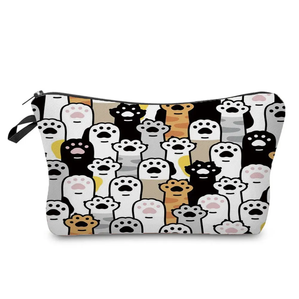 

Cute Animal Paws Cosmetic Bag Outdoor Travel Cosmetic Bag Cute Cartoon Cat Coin Storage Bag Children's Favorite Pencil Bag Boy