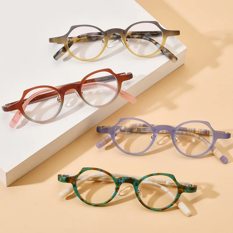 Новейшие брендовые дизайнерские многоцветные Лоскутные ацетатные очки с