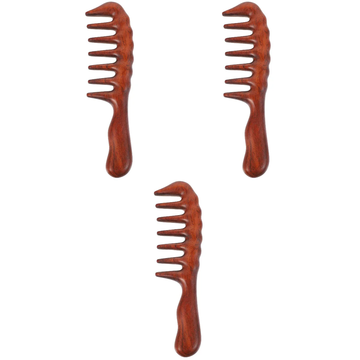 

3 pcs Hair Detangling Comb Premium Wooden Comb Hairdressing Tool