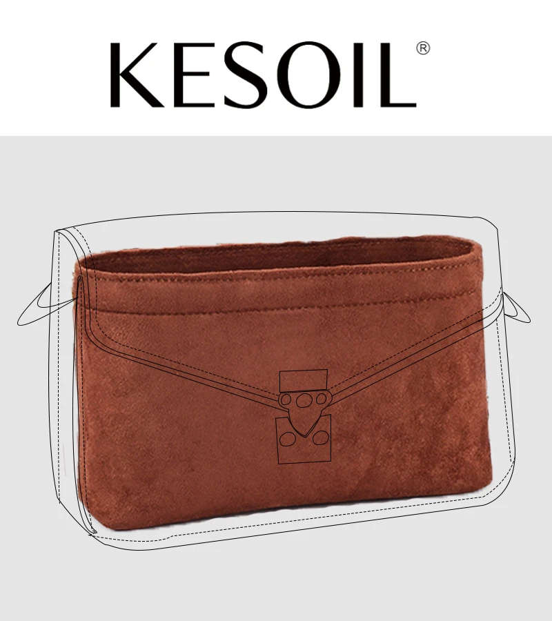 

KESOIL Messenger bag handbag inner pot accessories portable storage inner bag organizing inner storage bag support accessories