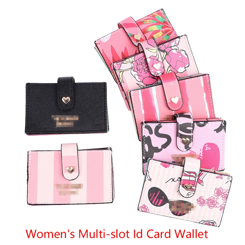 

Women Colour Multi-slot Credit Card Holder Portable PU Leather Mini Coin Purse Multifunction Wallet Case