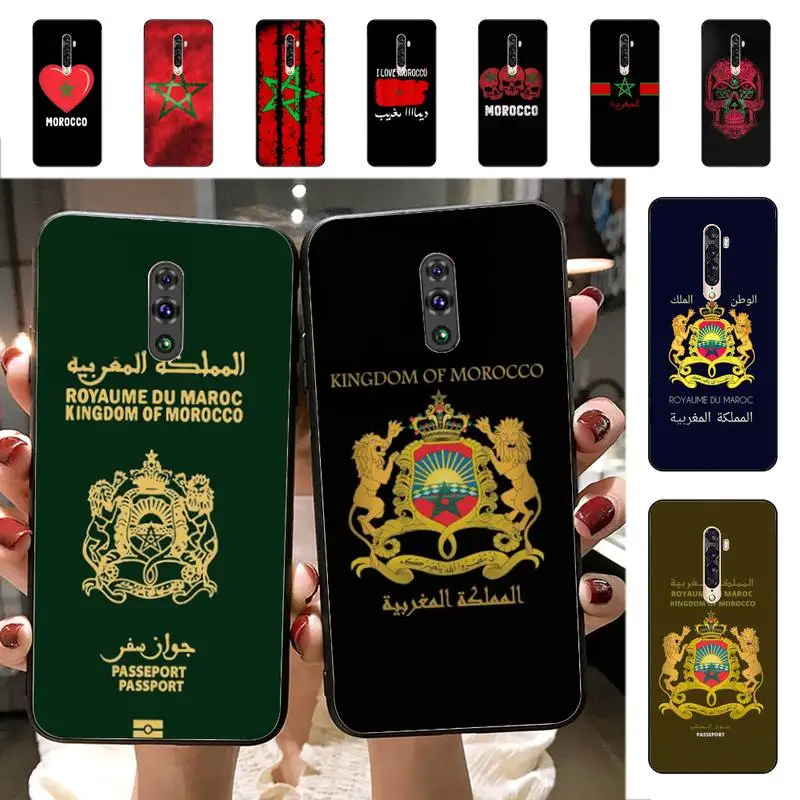 

Morocco Flag Phone Case for Vivo Y91C Y11 17 19 17 67 81 Oppo A9 2020 Realme c3