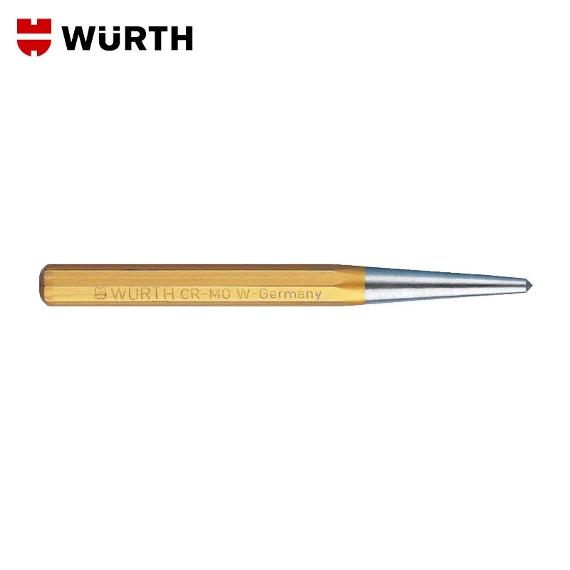 

Wurth High Hardness Centering Center Punch Metal Stainless Steel Wood Indentation Mark Woodworking Tool Bit 120 150 mm, Wuerth