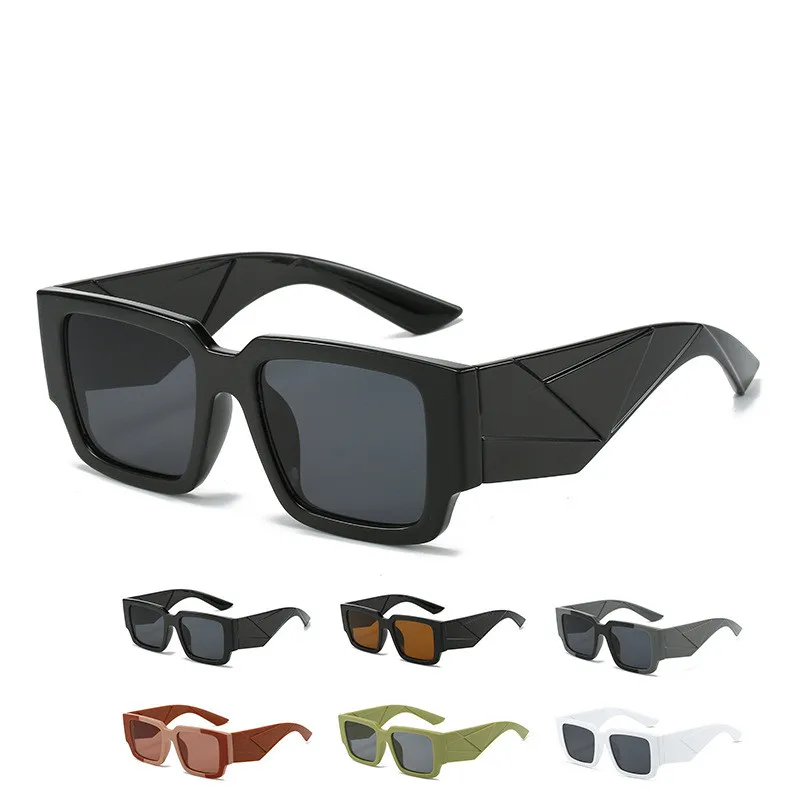 

Солнечные очки в пластиковой оправе женские, роскошные квадратные брендовые дизайнерские большие солнечные очки с градиентом, в винтажном стиле ретро