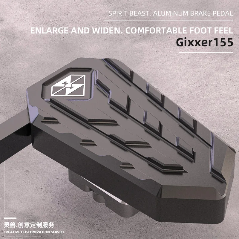 

Spirit Beast Motorcycle Rear Brake Pedal Enlarge Extender Pad mount Brake Lever Non-slip Pedal For Suzuki Gixxer 155 GSX 150F