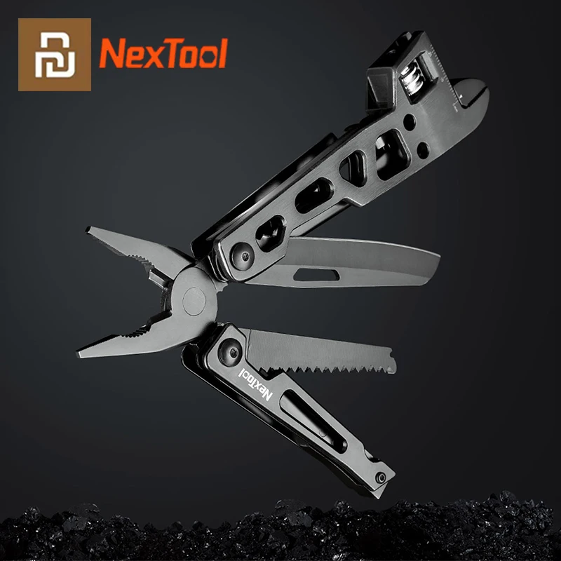 

Youpin NexTool 9 In 1 Multi-Function Wrench Knife Multi-Purpose Pliers Wood Saw Slotted Screwdriver Kitchen Cutter Folding Tool