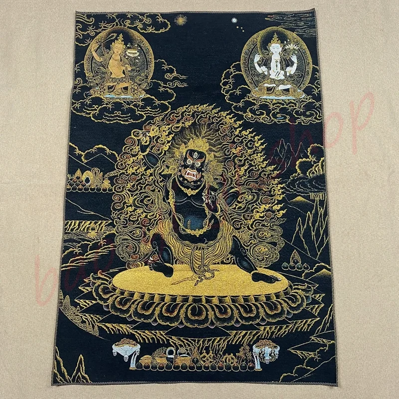 

Thangka / exquisite Tibetan Thangka Buddha/Religion / household crafts / auspicious Thangka / Black God of wealth