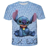 3d lilo stitch print t shirts for boys and girls2022 latest summer disney childrens clothescartoon tops tees for teenagers