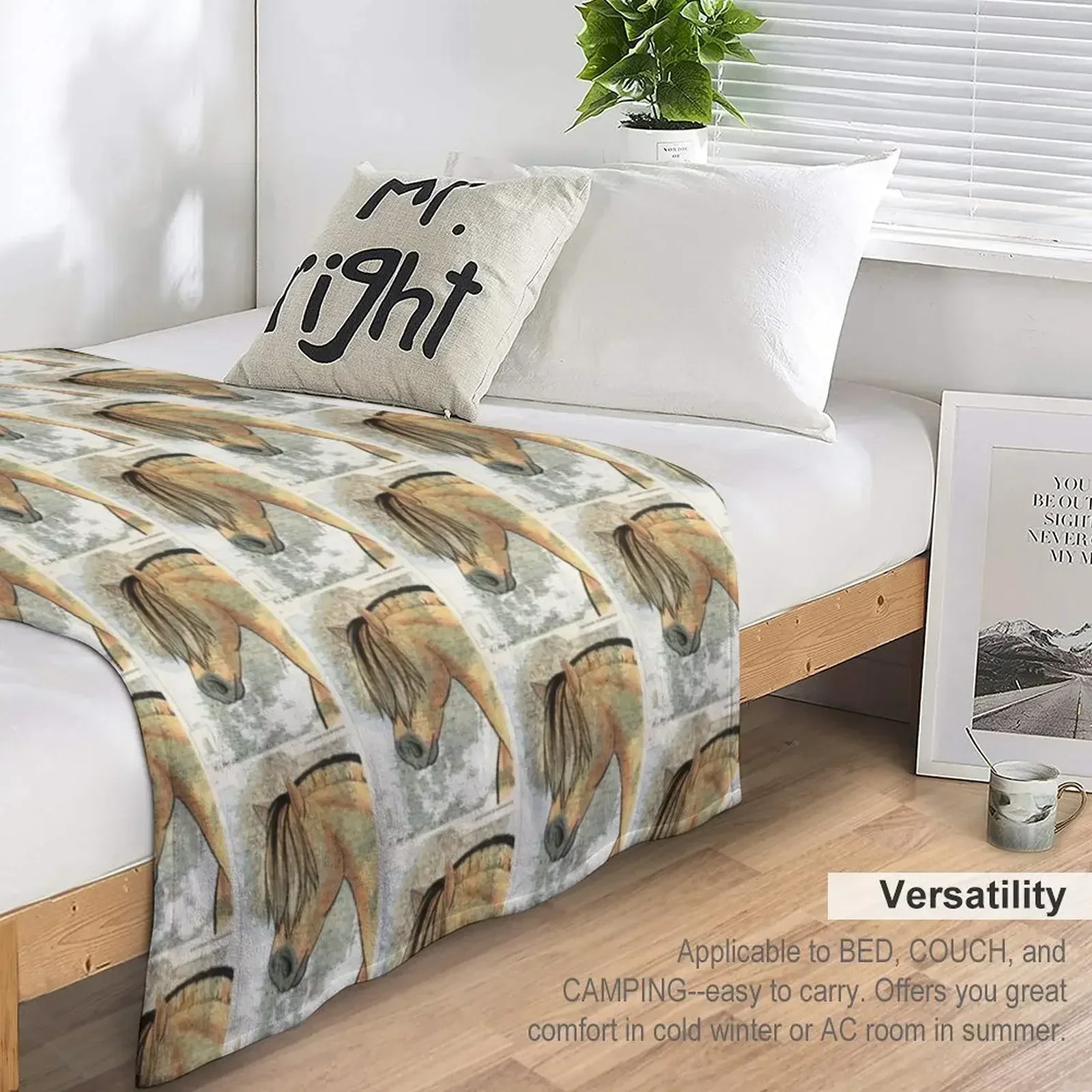 Одеяло Fjord Horse on Map рождественские подарки движущиеся одеяла и