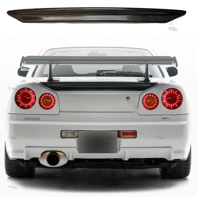 Карбоновый спойлер на задний багажник для Nissan Skyline R34 GTRGTT (art.: 3920dca21a85d) - 3920dca21a85d