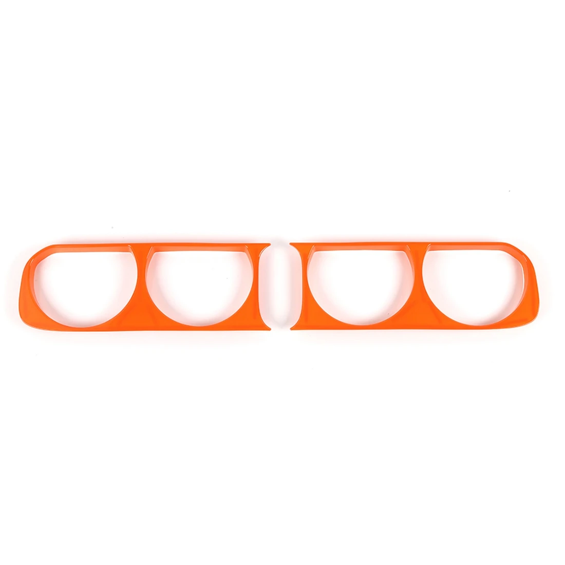 

Car Headlight Cover Bezels Front Light Decorative Trim for Dodge Challenger 2009-2014 , ABS Orange