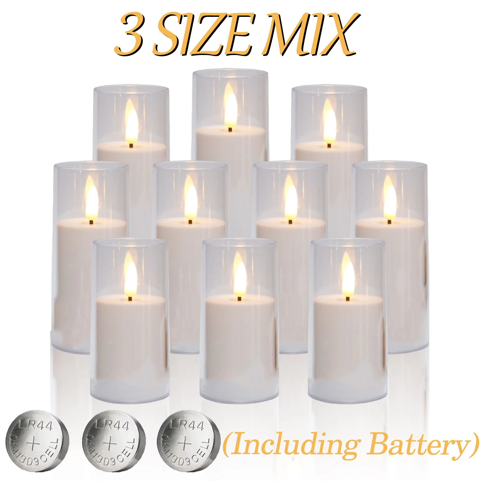 

XMSJ LED свечи для свадьбы 3 шт.