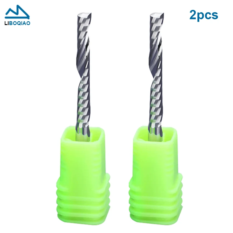 

2 шт. 6/8/10 мм Shk 5A верхняя одинарная спиральная фреза с ЧПУ для импорта искусственной древесины