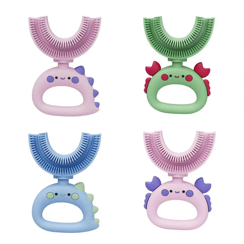 

Полезная зубная щетка, многофункциональная детская зубная щетка, ручной уход за полостью рта, U-образная зубная щетка для очистки