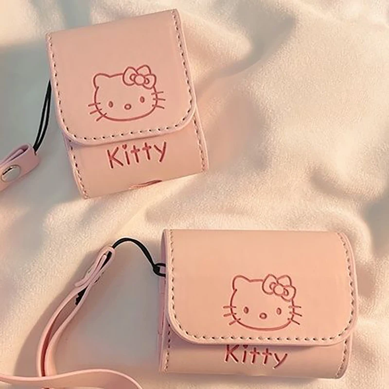 

Kawaii Sanrio Headset Case Hello Kittys Accessories Cute Beauty Cartoon Anime Apply Airpods Pro231 Drop-Proof Toys for Girl Gift