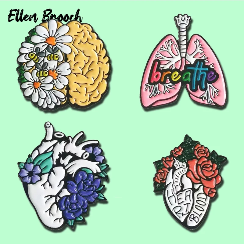 Эмалевые броши для медиков цвет в ассортименте