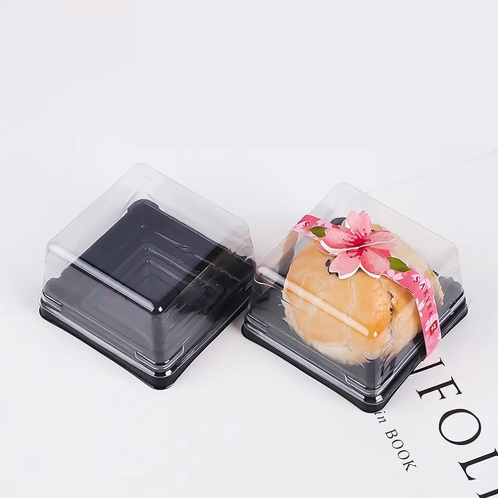 

Box Mini Cupcake Mooncake Cake Container Dome Boxes Packagingsingle Moon Muffins Muffin Individual Clear Dessert Cookie