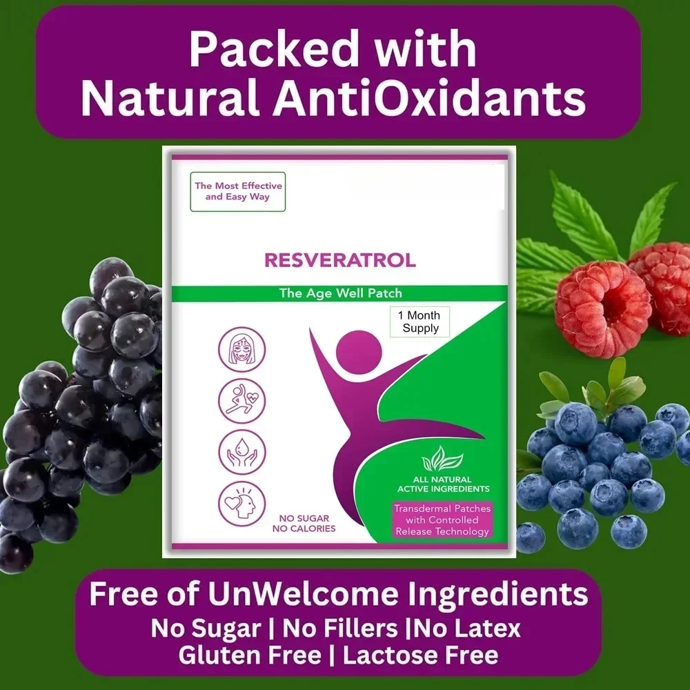 Пластыри Resveratrol — транспортировочные пластыри 30 пластырей поставка на одну