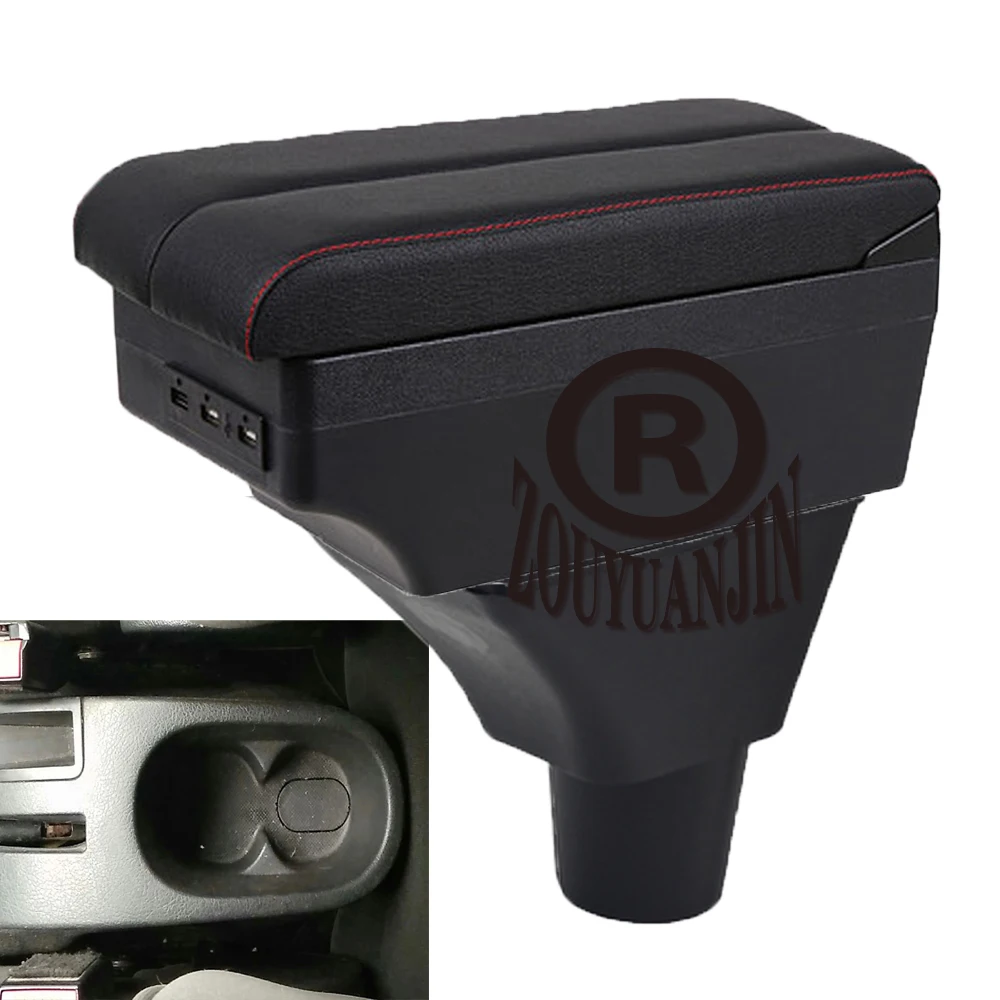 

For Peugeot 207 Armrest Box Retrofit Parts Center Console Special Storage Space Car Elbow Rest with USB Cup Holder